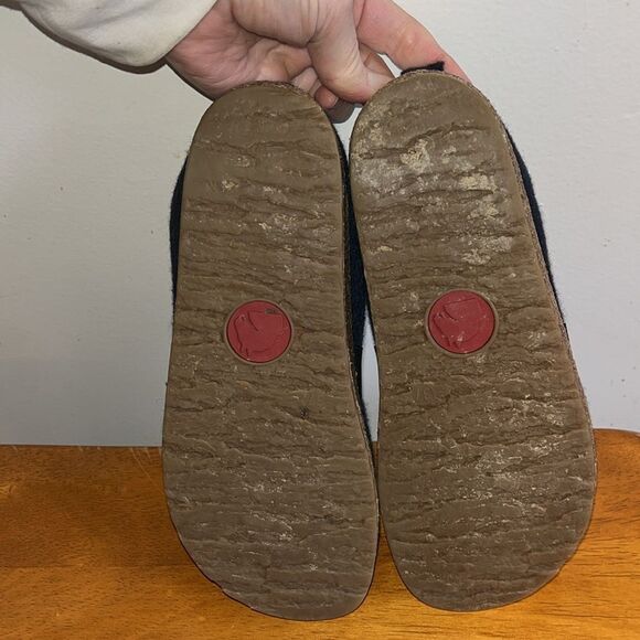 NAVY BLUE HAFLINGER WOOL CLOGS SIZE 37/WOMEN’S 6 - Picture 4 of 7